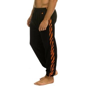 Aviator Nation Black Sweatpants with Tiger Stripe unisex large